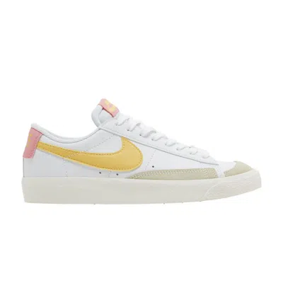 Pre-owned Nike Blazer Low '77 Gs 'white Topaz Gold' | Kid's Size 6.5