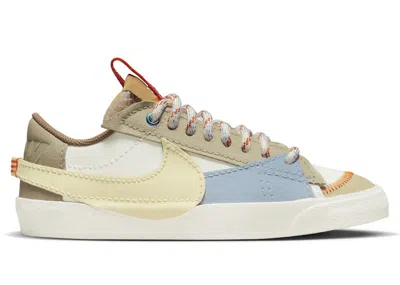 Pre-owned Nike Blazer Low 77 Jumbo Celestine Blue (women's) Sneakers In Sail/alabaster