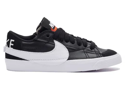 Pre-owned Nike Blazer Low 77 Jumbo White (women's) Sneakers In Black/team Orange In Multi