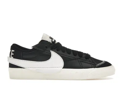 Pre-owned Nike Blazer Low 77 Jumbo (women's) Sneakers In Black/sail/white