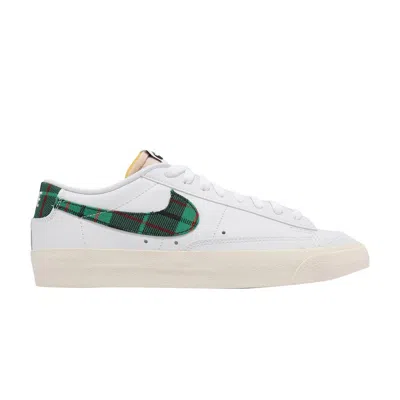 Pre-owned Nike Blazer Low '77 Premium 'tartan Plaid' In White