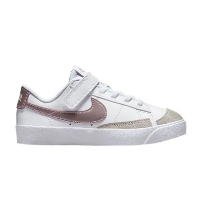 Pre-owned Nike Blazer Low '77 Ps 'white Pink Glaze' | Kid's Size 12