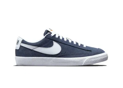 Pre-owned Nike Blazer Low 77 Sneakers In Midnight Navy Blue/white/black