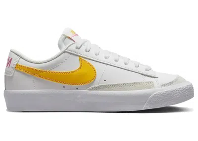 Pre-owned Nike Blazer Low '77 Sneakers In Summit White/pinksicle/university Gold