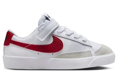Pre-owned Nike Blazer Low '77 Sneakers In White/black/gym Red