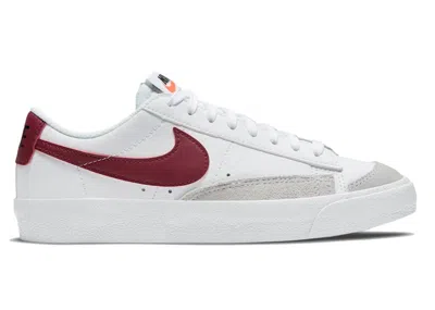Pre-owned Nike Blazer Low 77 Sneakers In White/team Red