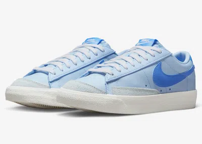 Nike Blazer Low '77 Vintage Fd0281-400 Men Celestine Blue/sail/white Shoes Jc994