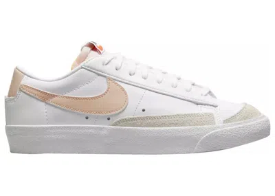 Pre-owned Nike Blazer Low 77 (women's) Sneakers In White/pale Coral/black