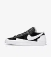 Nike Sacai X Blazer Low Leather And Suede Low-top Trainers In White