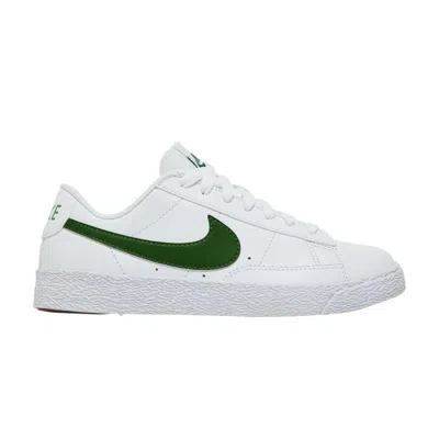Pre-owned Nike Blazer Low Gs 'white Forest Green' | Kid's Size 4
