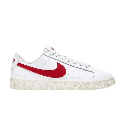 Pre-owned Nike Blazer Low Gs 'white University Red' | Kid's Size 5.5