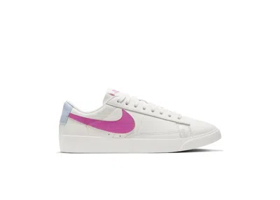 Pre-owned Nike Blazer Low Le (women's) Sneakers In Sail/hydrogen Blue/summit White In Multi