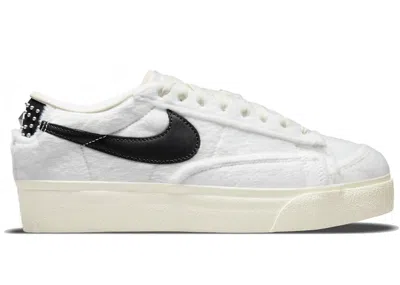 Pre-owned Nike Blazer Low Platform Culture Day (women's) Sneakers In Sail/black/cashmere