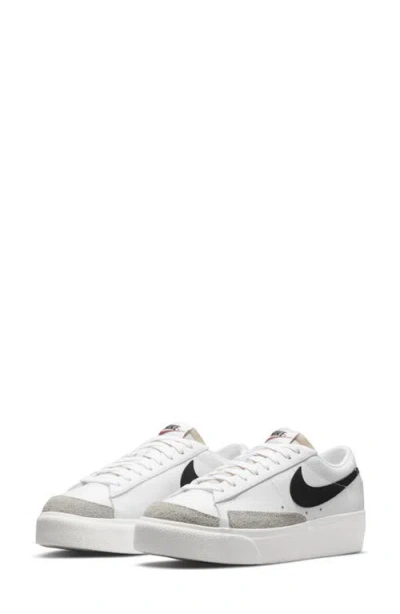 Nike Blazer Low Platform Sneaker In White