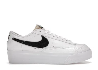 Pre-owned Nike Blazer Low Platform Stingray (women's) Sneakers In White/black/natural