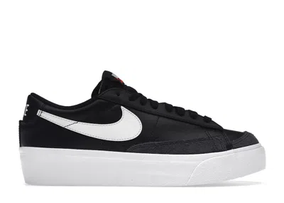 Pre-owned Nike Blazer Low Platform White (women's) Sneakers In Black