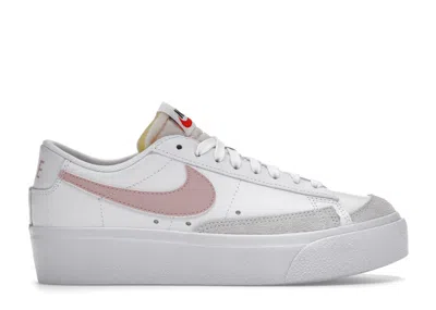 Pre-owned Nike Blazer Low Platform (women's) Sneakers In Summit In White/pink Glaze/summit White