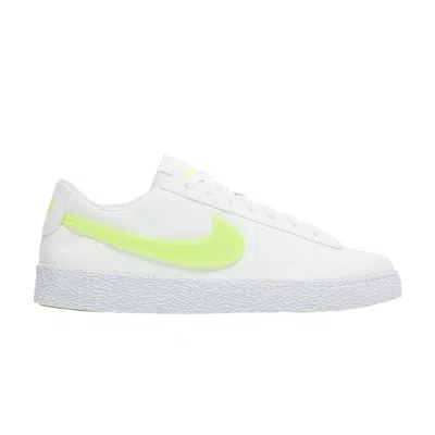 Pre-owned Nike Blazer Low Pop Gs 'white Volt' | Kid's Size 6.5