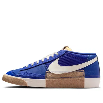 Nike Blazer Low Pro Club 'deep Royal Blue Gum Light Brown Metallic Gold Pale Ivory' In Multi