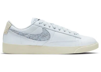 Pre-owned Nike Blazer Low Se Recycled Wool Pack (women's) Sneakers In Light Armory Blue/black