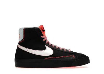 Pre-owned Nike Blazer Mid '77 Atomic Pink Sneakers In Black/white/flash