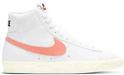 Pre-owned Nike Blazer Mid 77 Atomic Pink (women's) Sneakers In White/hyper Crimson