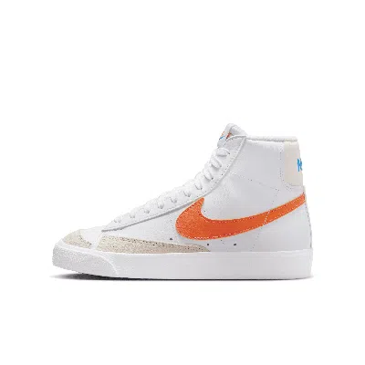 Nike Blazer Mid '77 Big Kids' Shoes In White