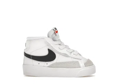 Pre-owned Nike Blazer Mid 77 Black Sneakers In White/total Orange/black; In Multi