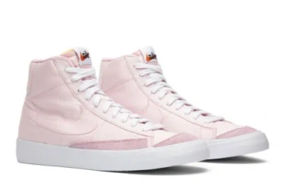 Pre-owned Nike Blazer Mid 77 Canvas Pink Foam Cd8238-600 In White