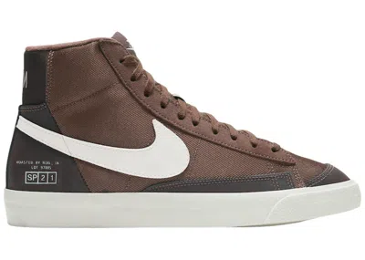 Pre-owned Nike Blazer Mid 77 Coffee (women's) Sneakers In Fauna Brown/pale Ivory/mahogany