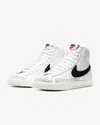 Nike Blazer Mid '77 Cz1055-100 Women's White/black Leather Sneaker Shoes Ank459