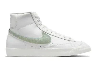 Pre-owned Nike Blazer Mid 77 Dusty Sage Glitter (women's) Sneakers In Summit White/gray Fog In Multi