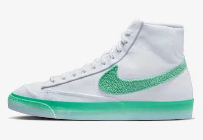 Nike Blazer Mid 77 Fj4547-100 Sneaker Women's Us 7 White Green Mid Top Nr6940