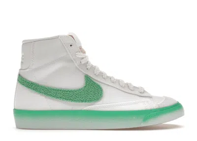 Pre-owned Nike Blazer Mid 77 Green Fade (women's) Sneakers In White/barely Green/gum Light Brown
