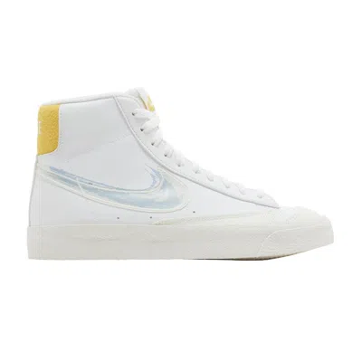 Pre-owned Nike Blazer Mid '77 Gs 'brushstroke - Royal Tint' | White | Kid's Size 6