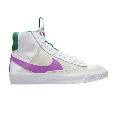 Pre-owned Nike Blazer Mid '77 Gs 'dance - White Fuchsia Green' | Kid's Size 6.5