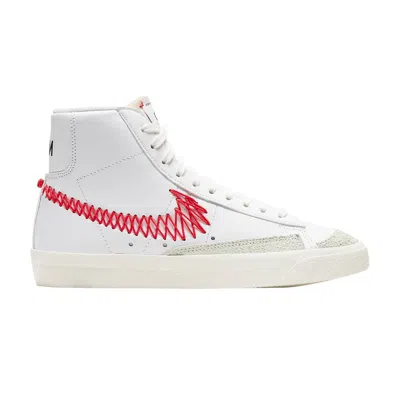 Pre-owned Nike Blazer Mid '77 Gs 'double Zig Zag-stitched Swoosh' | White | Kid's Size 4