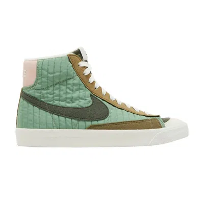 Pre-owned Nike Blazer Mid '77 Gs 'oil Green' | Kid's Size 6.5