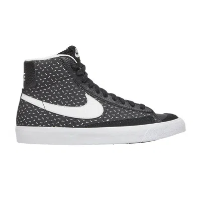 Pre-owned Nike Blazer Mid '77 Gs 'polka Swoosh' | Black | Kid's Size 5