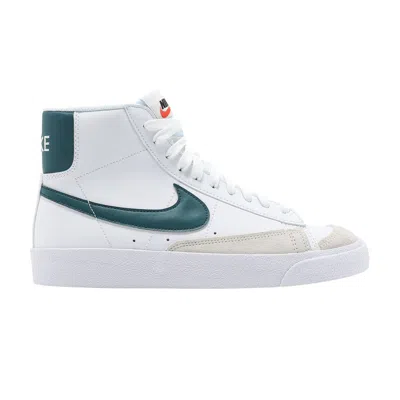 Pre-owned Nike Blazer Mid '77 Gs 'white Dark Teal Green' | Kid's Size 5