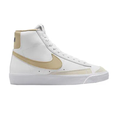 Pre-owned Nike Blazer Mid '77 Gs 'white Desert Khaki' | Kid's Size 5