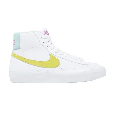 Pre-owned Nike Blazer Mid '77 Gs 'white Light Zitron' | Kid's Size 6.5