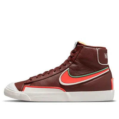 Nike Blazer Mid '77 Infinite Dark Team Red 'brown Orange Green' In Multi