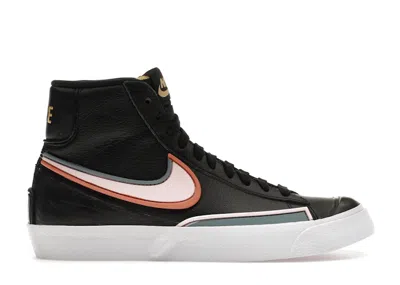 Pre-owned Nike Blazer Mid 77 Infinite (women's) Sneakers In Black/ozone Blue/healing Orange In Multi