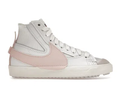 Pre-owned Nike Blazer Mid 77 Jumbo Pink (women's) Sneakers In White/atmosphere/pink Oxford