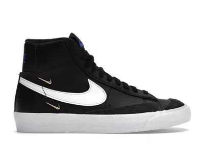 Pre-owned Nike Blazer Mid 77 Lx (women's) Sneakers In Black/hyper Royal/white
