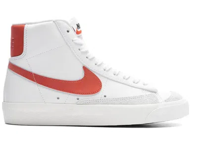 Pre-owned Nike Blazer Mid 77 Mantra Orange (women's) Sneakers In White/sail/cinnabar In Multi