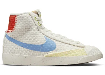 Pre-owned Nike Blazer Mid 77 Next Nature (women's) Sneakers In Sail/team Orange/citron Tint In Multi