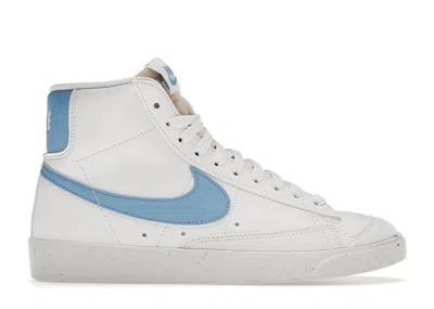 Pre-owned Nike Blazer Mid 77 Next Nature (women's) Sneakers In White/university Blue In Multi