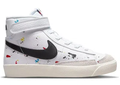 Pre-owned Nike Blazer Mid '77 Paint Splatter Sneakers In White/sail